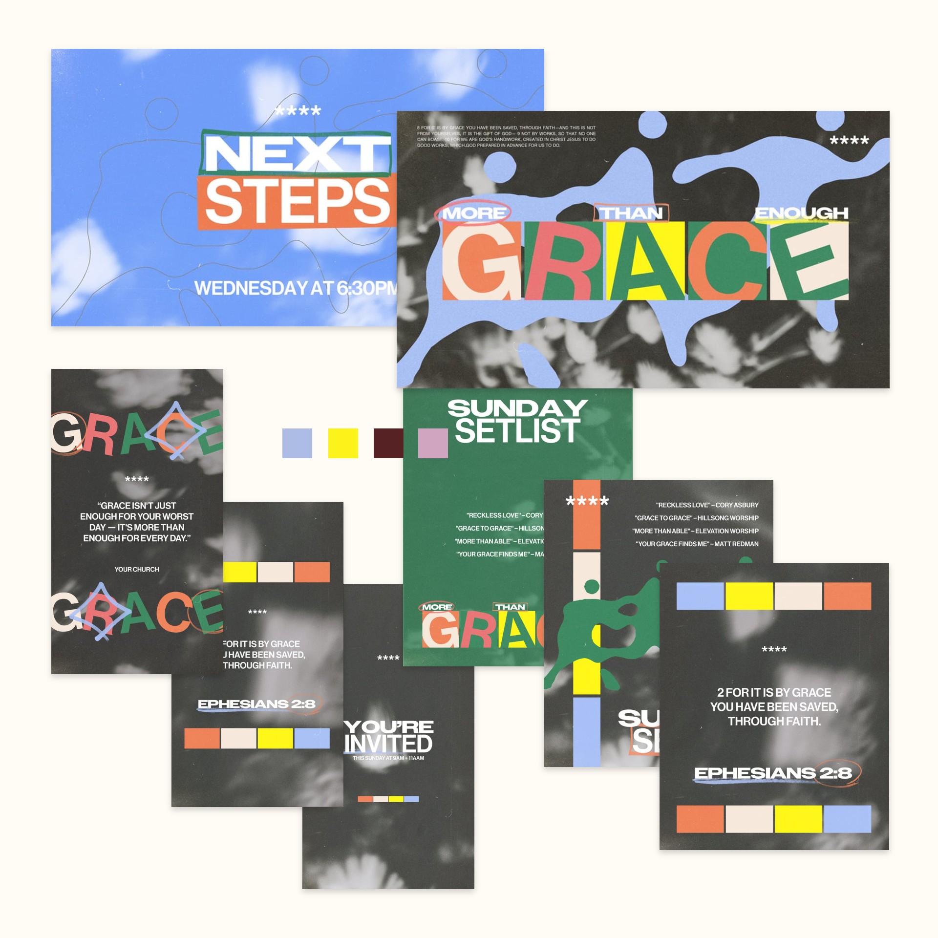 More Than Enough Grace — Canva template