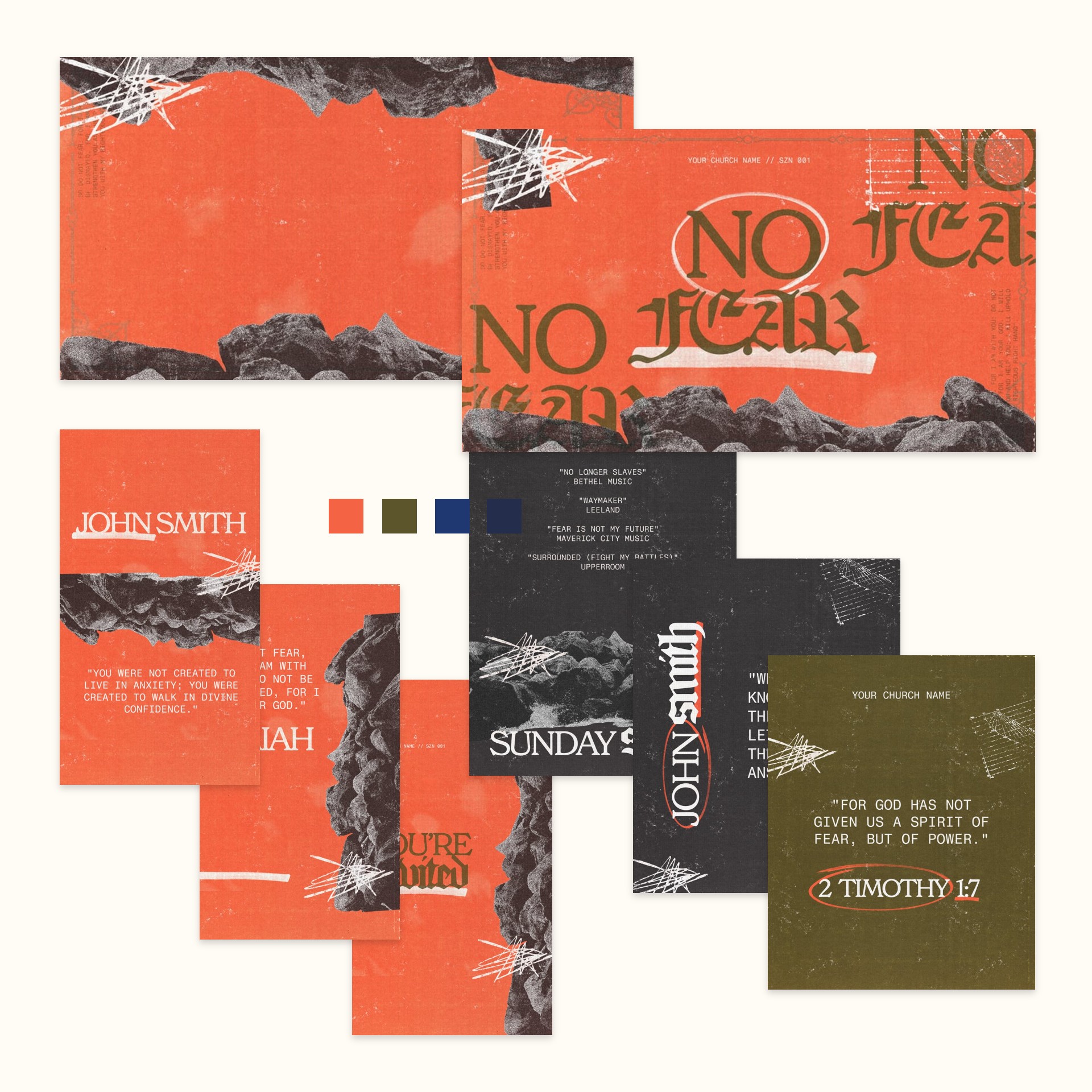 No Fear — Canva template
